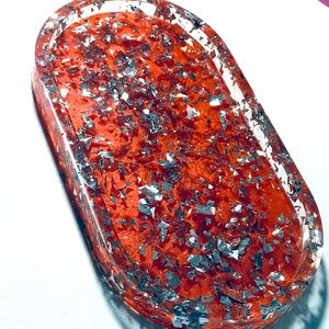 Hand crafted resin rolling tray